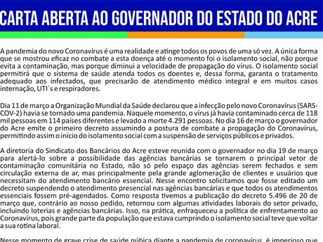 Carta Aberta ao Governador e ao Vice-Governador do RS, by Carta Aberta ao  Governo